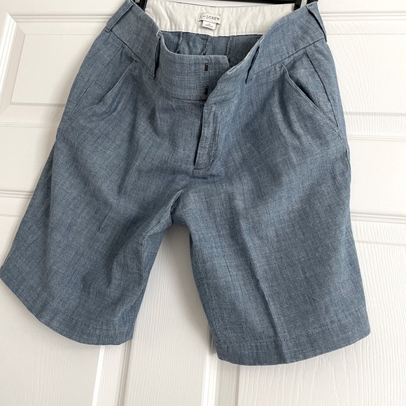 J. Crew blue chambray shorts